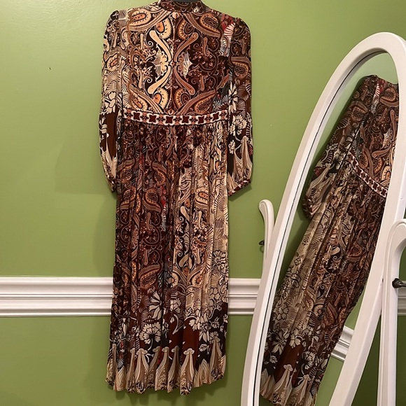 EUC Anthropologie Bhanuni By Jyoti Flirak Contrast Ronika Maxi Dress - Picture 10 of 10